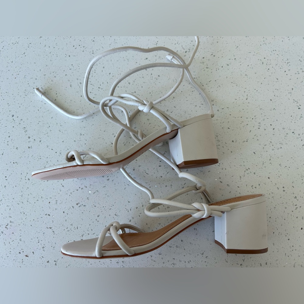 SCHUTZ strappy lace-up block heel sandals women’s 8 - Picture 3 of 7